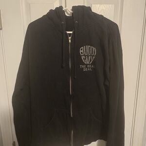 Black Zip Up Sweater for Men